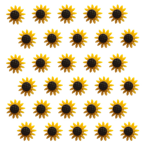 30 Unidades Alfileres De Girasol Multiusos