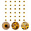 30 Unidades Alfileres De Girasol Multiusos 3