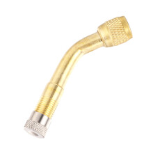 3 Unidades Adaptadores Extensión Válvula Neumático 135 Dorado