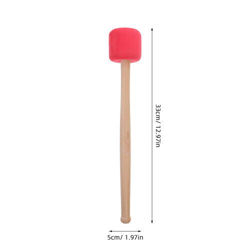 Bombo Mallet Palillo Madera Espuma Antideslizante Para Percusión 2