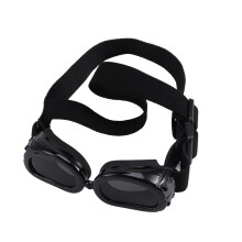 Gafas Para Perros Protección UV Impermeables Con Correa Negras