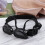 Gafas Para Perros Protección UV Impermeables Con Correa Negras 9