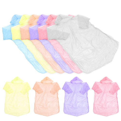 10 Unidades Capa De Impermeable Desechable Para Adultos