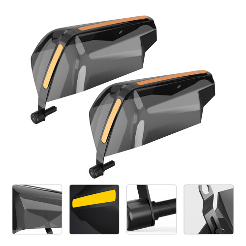 Un Par De Protector De Manillar Antiviento Para Motocicleta 2