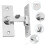 stainless steel 90 degree sliding latch bolt right angle silver 8
