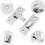 stainless steel 90 degree sliding latch bolt right angle silver 6