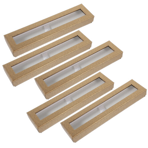 5 pcs empty pen gift box with clear window paper case packing 2