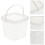 10 Unidades Cuadrado Transparente Con 500 Ml 2