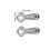 160 Pièces Fermoirs Pivotants Pour Photo Avec Vis Clips 3