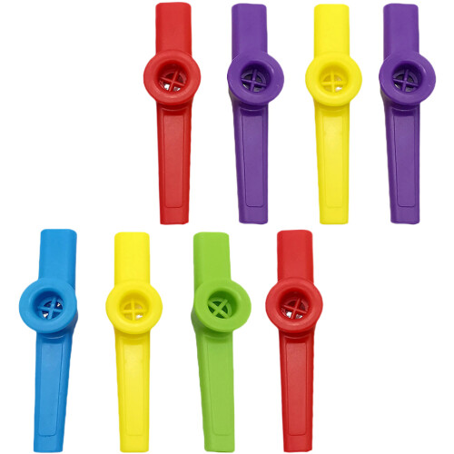 8 Pièces Sifflets En Plastique Pour Enfants Instruments De 2
