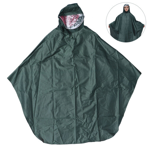 Poncho De Réfléchissant Et Large Vert