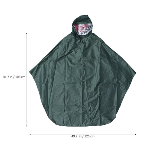 Poncho De Réfléchissant Et Large Vert 2