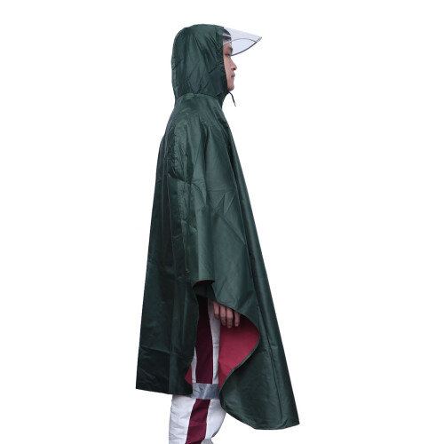 Poncho De Réfléchissant Et Large Vert 1