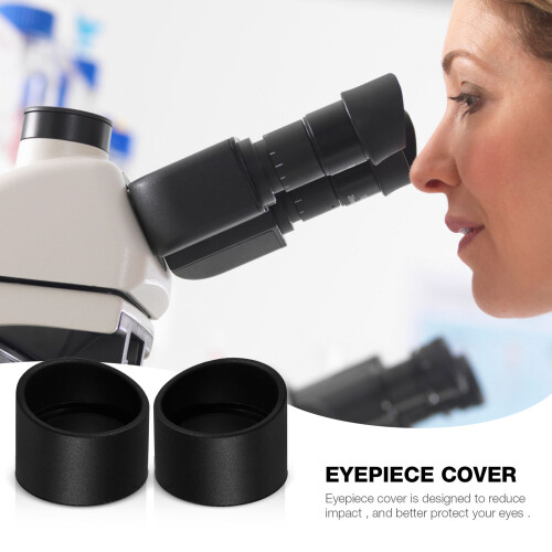 2 Pièces Protecteurs Oculaires En Caoutchouc 33 Mm Pour Microscope 2
