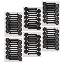 Ronde Zwarte Tamper Proof Labels Zelfklevend Voor Bakery & Gift