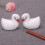 Ceramic Chopsticks Rack Shaped Holder Desktop Ornament 10