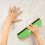 Papier Peint Autocollant Cheveux De Cheval Avec Brosse De Pose Vert 4
