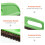 Papier Peint Autocollant Cheveux De Cheval Avec Brosse De Pose Vert 7