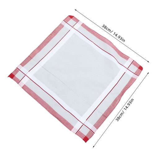 12 Pièces Mouchoirs En Coton Absorbant Couleurs 2
