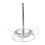 Ergonomischer Hühnchenhalter Pan Hähnchen Rost Silber 1