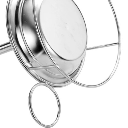 Ergonomischer Hühnchenhalter Pan Hähnchen Rost Silber 2