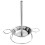 Ergonomischer Hühnchenhalter Pan Hähnchen Rost Silber 9