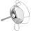 Ergonomischer Hühnchenhalter Pan Hähnchen Rost Silber 8