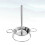 Ergonomischer Hühnchenhalter Pan Hähnchen Rost Silber 5
