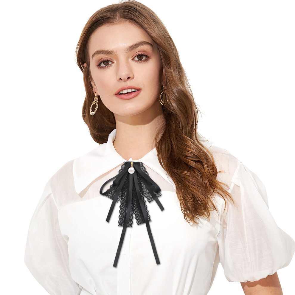 Women Girls In Con Cravatta A Spilla-image