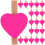 50 Pezzi Clip Amore In Per Foto E Rosa 5