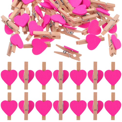 50 Pezzi Clip Amore In Per Foto E Rosa 2