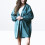 Dark Green Lungo Impermeabile Riutilizzabile Imbottito Con Cappuccio 5
