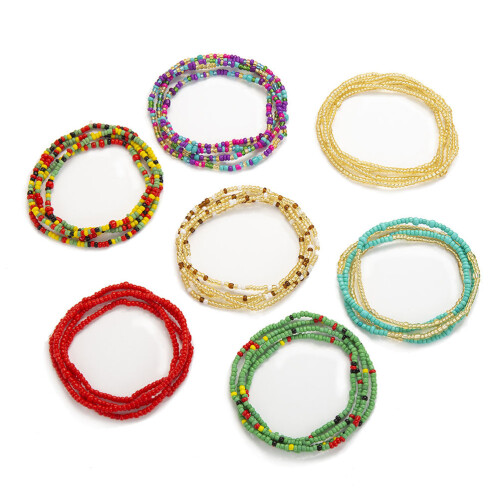 7 Pezzi Collana Multi- A Mano Per 2