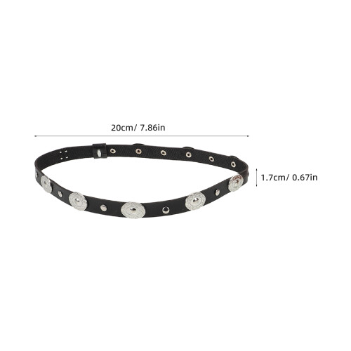 5 Pezzi Fascia Per Cappello Cowboy Pu Western 2