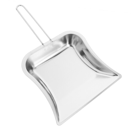 Mini Stainless Steel Dustpan With Long Handle For Workshop Garage