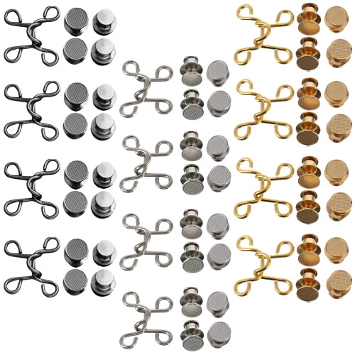 12 Sets Verstelbare Jean Knop Taille Extender Grappige Broek
