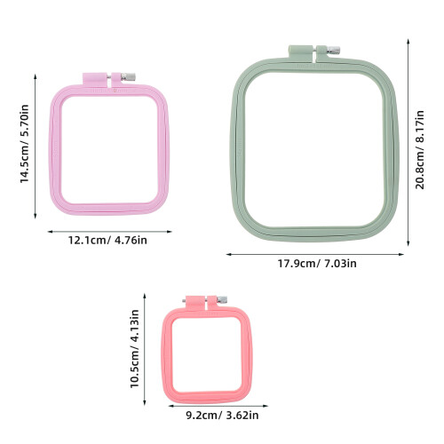 Conjunto De Quadrado Para Plástico 1