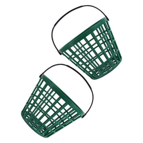 2 Unidades Suporte Portátil Para Bolas De Golfe Plástico Com Cesta