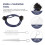 Conjunto De Kit De Para Trompete Com Escova Pontiaguda Azul 9