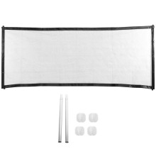 Zestaw 180x72 Cm Uniwersalne Przenośne Ogrodzenie Siatkowe Dla Psów