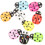 50Pcs Mini Plastic Ladybug Charms Bulk Resin Craft Decorations 5