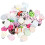 50Pcs Mini Plastic Ladybug Charms Bulk Resin Craft Decorations 6