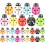 50Pcs Mini Plastic Ladybug Charms Bulk Resin Craft Decorations 9