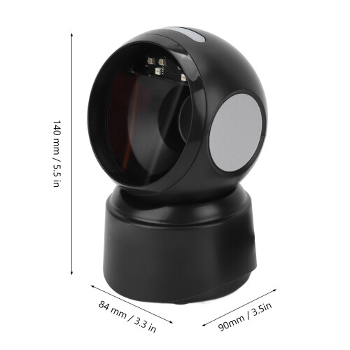 Wired USB Barcode Scanner 1D 2D QR Code Reader Infrared Screen Sensing 2