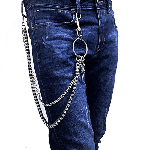 2 Unidades Corrente De Calça Hip-Hop