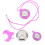 1 Relógio Redondo De Silicone Com Gancho ( ) 5