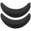 2Pcs Almofada Pescoço Xampu, Suporte Espuma Borracha, Preto 8