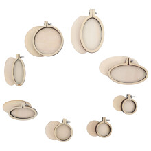 8 Unidades Ponto Cruz Redondo E Oval Para Artesanato