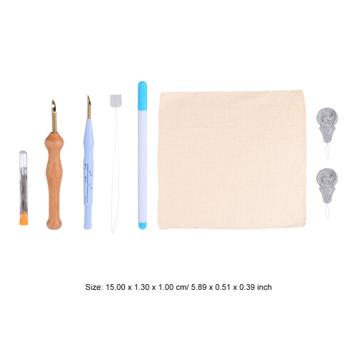 Conjunto De Kits De Ponto Cruz Com Agulha E Ferramentas 2