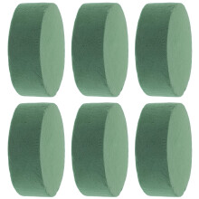 6 Unidades Blocos Redondos Espuma Floral 11,4 Cm Para Flores